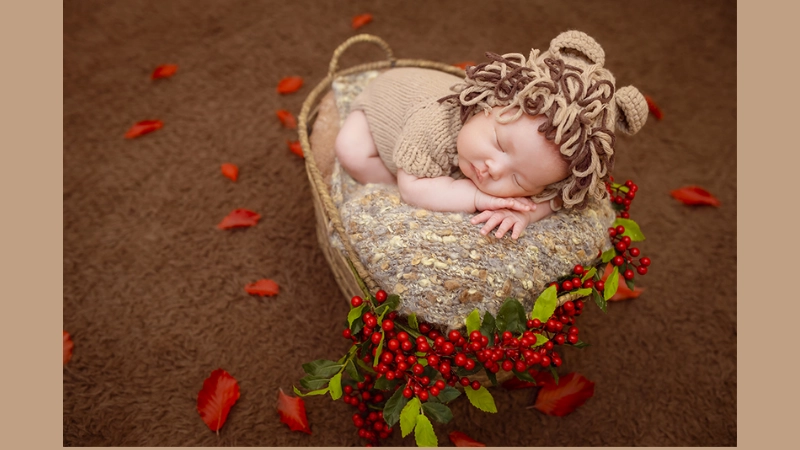 Cho bé ăn no và chuẩn bị tã sạch trước khi chụp