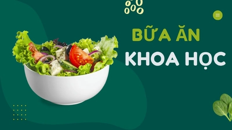 Đĩa ăn đa dạng màu sắc với rau xanh, trái cây và protein nạc là hình mẫu của bữa ăn khoa học