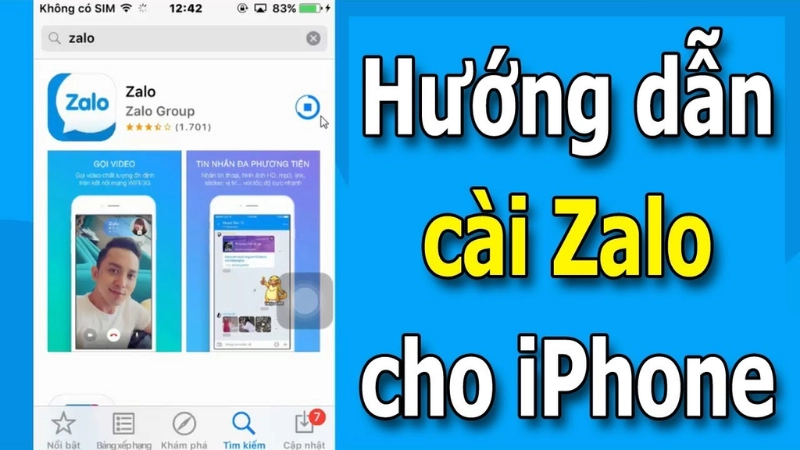 Hướng dẫn cài đặt Zalo trên iPhone 
