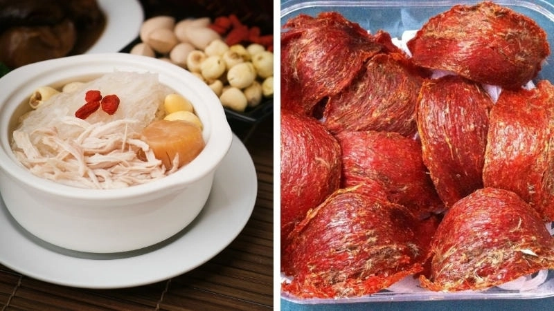 Huyết yến đã được tinh chế, sẵn sàng cho việc chế biến món ăn
