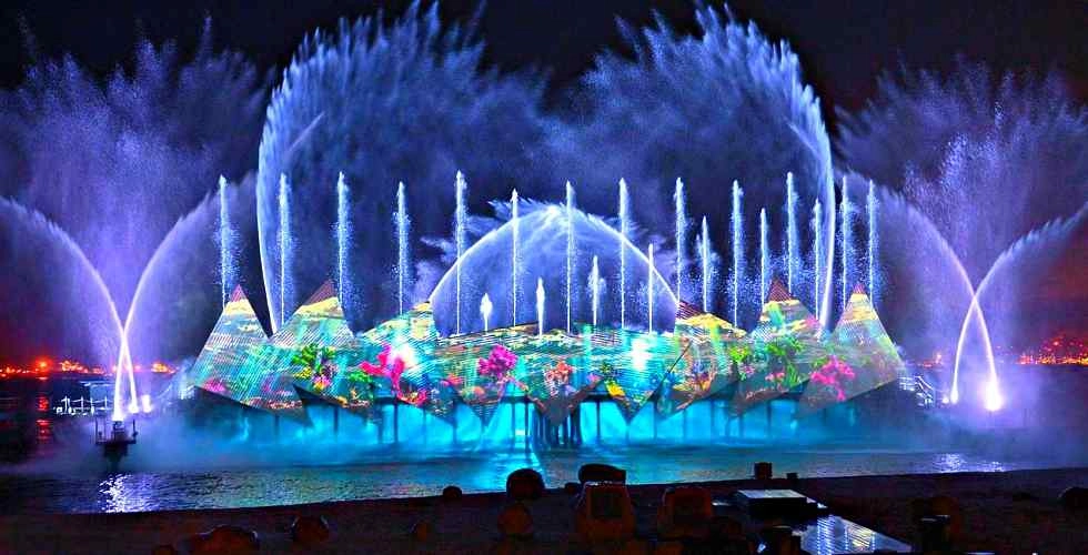 Mãn nhãn đêm diễn với thưởng thức chương trình nhạc nước lung linh