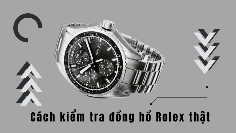 Xác minh logo vương miện khắc laser - cách kiểm tra đồng hồ Rolex thật chính xác nhất