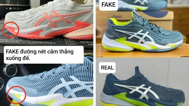 Giày ASICS chính hãng thường có trọng lượng tương đối nhẹ