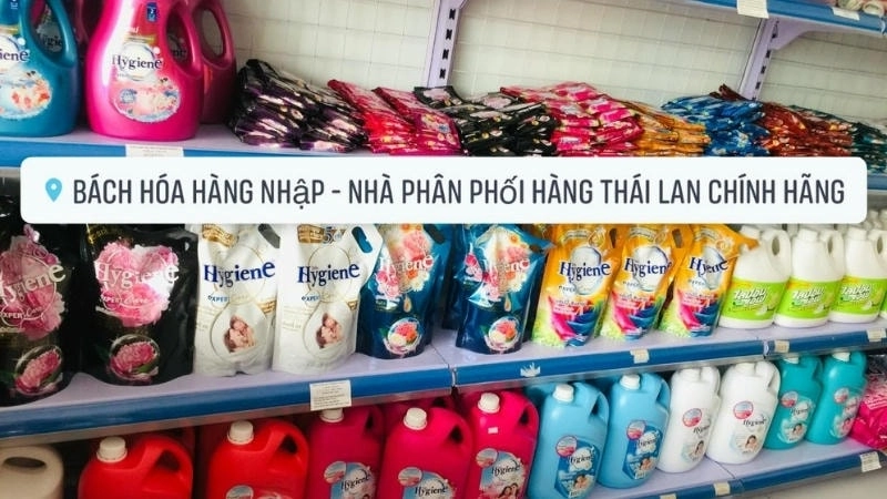 Mua nước xả Hygiene tại siêu thị lớn, chuỗi cửa hàng tiện lợi để tránh hàng giả