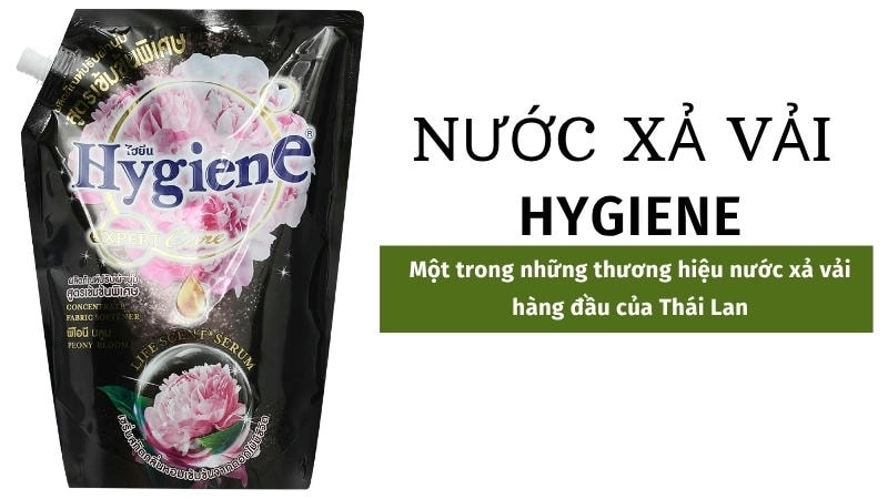 Nước xả vải Hygiene là một trong những thương hiệu nước xả vải hàng đầu của Thái Lan