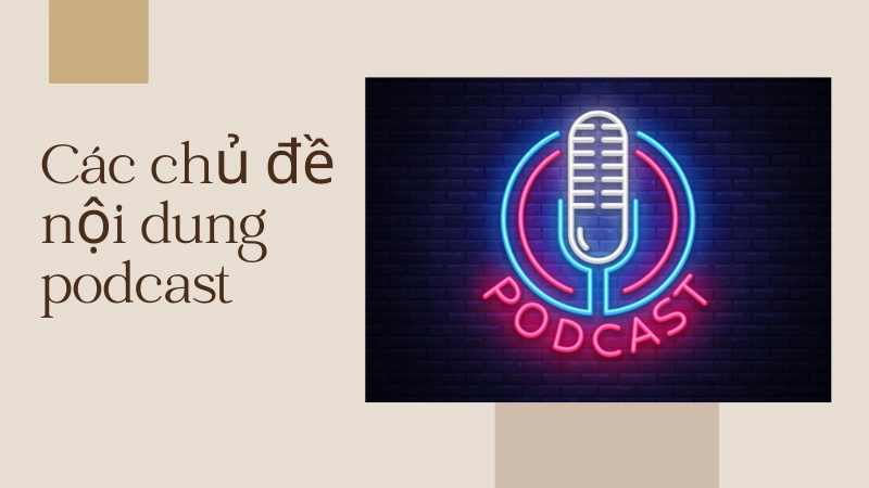 Biểu tượng các ứng dụng nghe podcast phổ biến