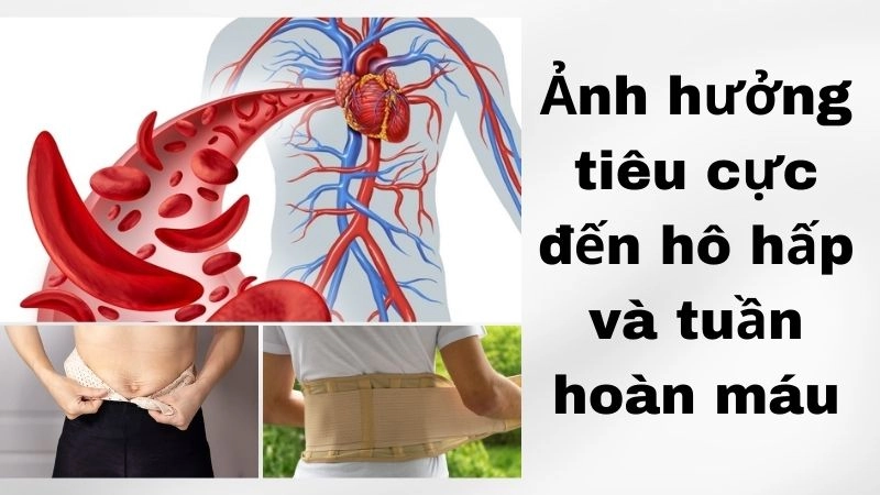 Ảnh hưởng tiêu cực đến hô hấp và tuần hoàn máu