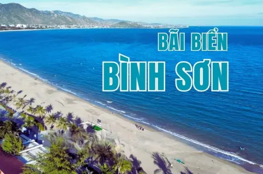 Tận hưởng kỳ nghỉ an lành tại bãi biển Bình Sơn hoang sơ