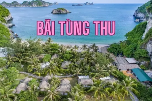 Trải nghiệm bãi biển Tùng Thu bình yên và trong lành