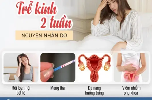 Bị trễ kinh 2 tuần có sao không và khi nào cần lo lắng