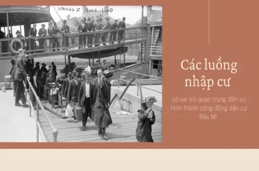Các luồng nhập cư có vai trò quan trọng như thế nào đến sự hình thành cộng đồng dân cư bắc Mĩ