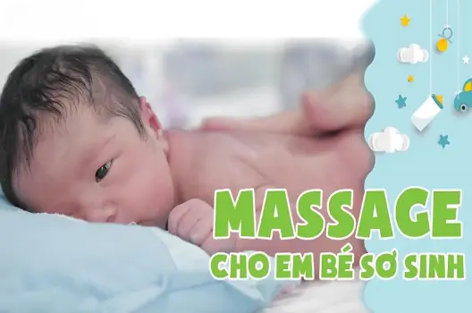 Hướng dẫn massage đúng cách cho em bé giúp ngủ ngon