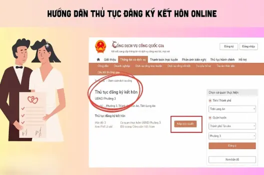 Hướng dẫn đăng ký kết hôn online nhanh gọn chỉ trong 5 phút