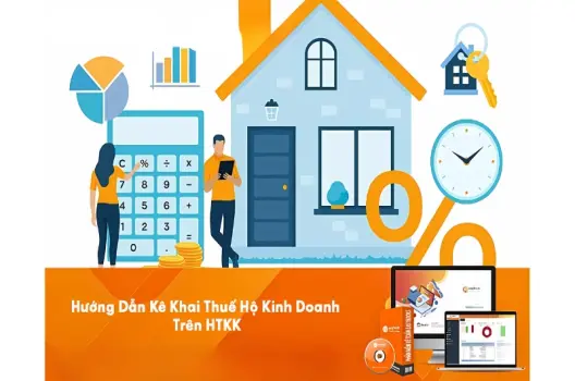 Hướng dẫn kê khai thuế hộ kinh doanh trên HTKK từng bước
