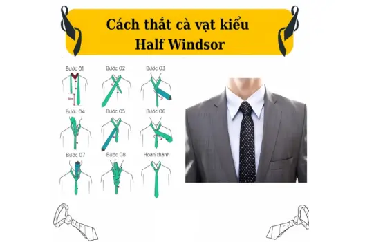 Hướng dẫn thắt cà vạt đúng chuẩn lịch lãm trong 1 phút