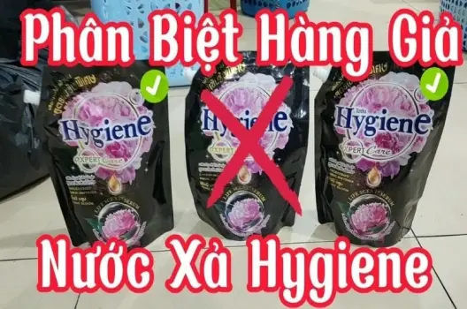 Cách phân biệt nước xả Hygiene thật giả qua bao bì và mùi hương