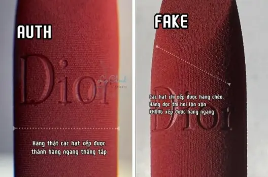 Cách phân biệt son Dior thật giả qua bao bì và chất son