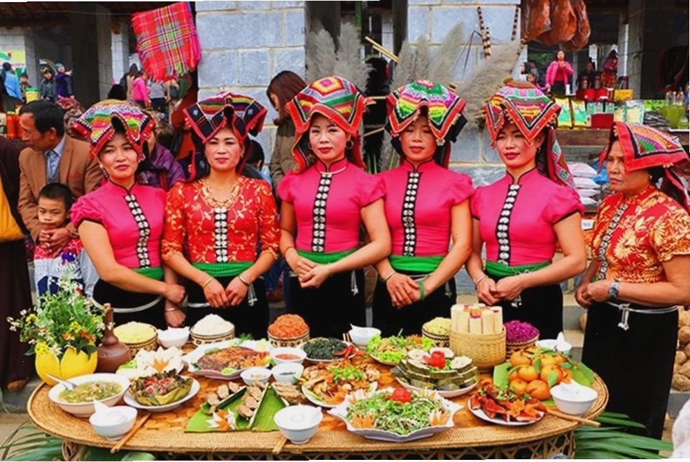 Ẩm thực dân tộc Thái nổi bật với những món ăn được chế biến từ nguyên liệu tự nhiên