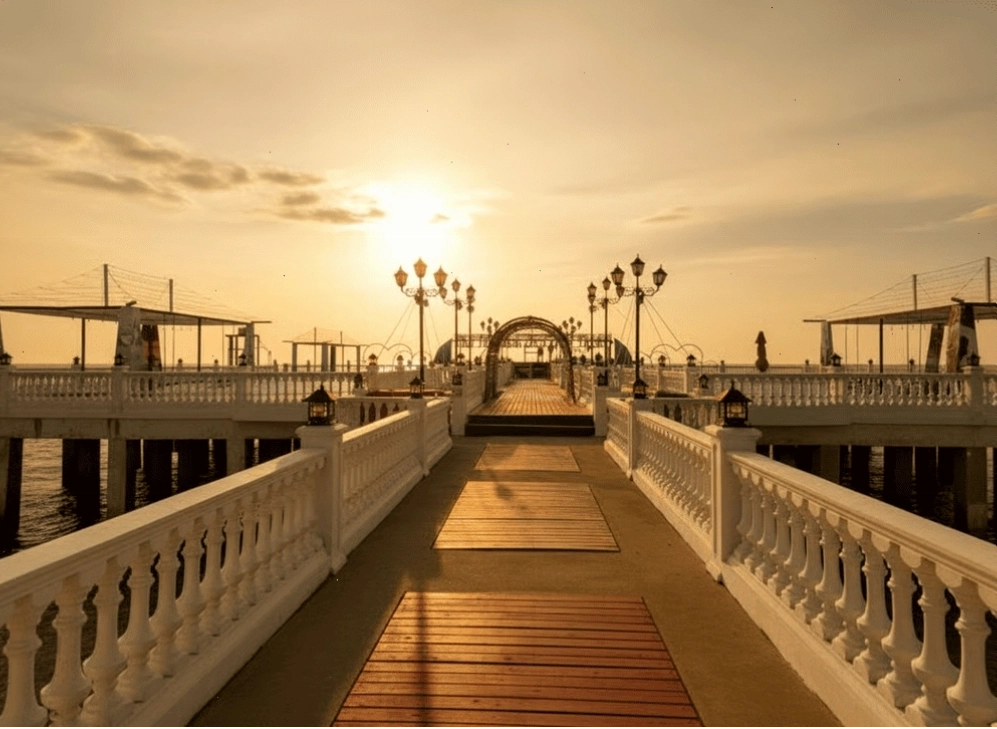 Bến du thuyền tại biển Hải Tiến