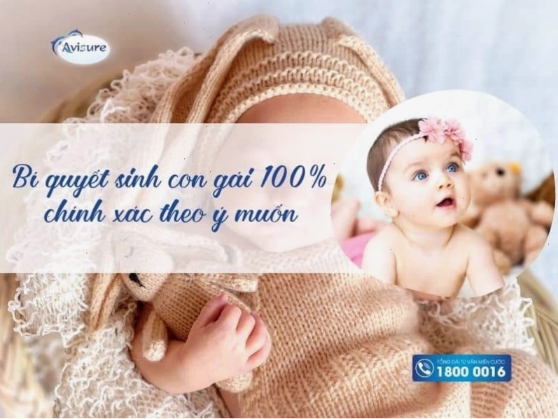 Bí quyết sinh con gái 100% chính xác theo ý muốn