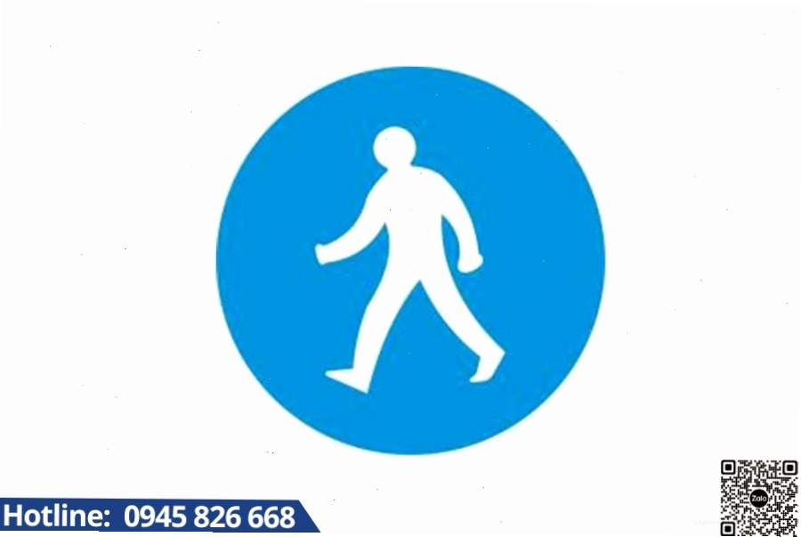 Biển báo đường dành riêng cho người đi bộ