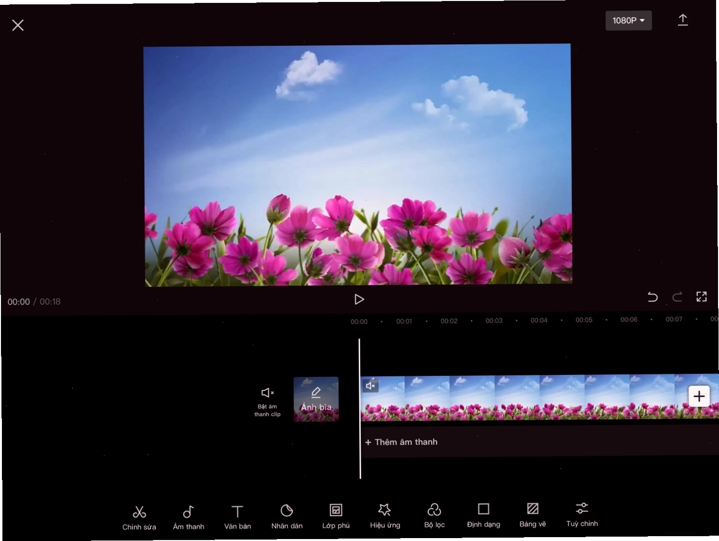 Cắt ghép và sắp xếp các đoạn video trong Capcut
