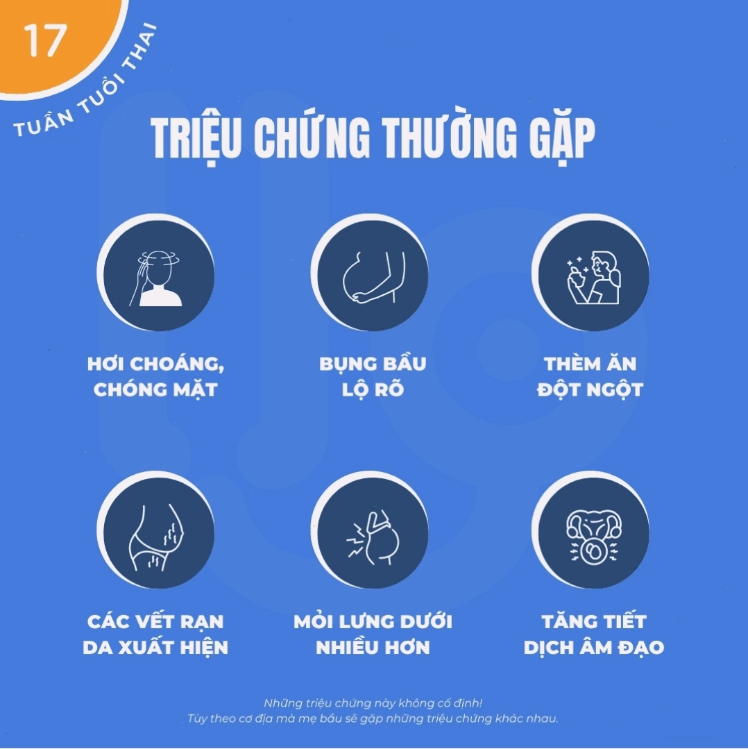 Chế độ dinh dưỡng và thay đổi của mẹ bầu tuần 17