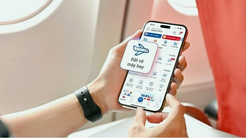 Giao diện ứng dụng đặt vé máy bay trên điện thoại