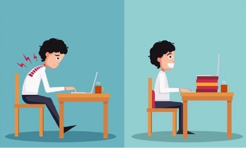 Gù lưng do làm việc sai tư thế