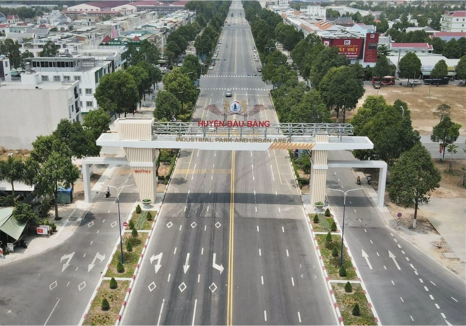 Hệ thống giao thông huyện Bàu Bàng đang được đầu tư phát triển