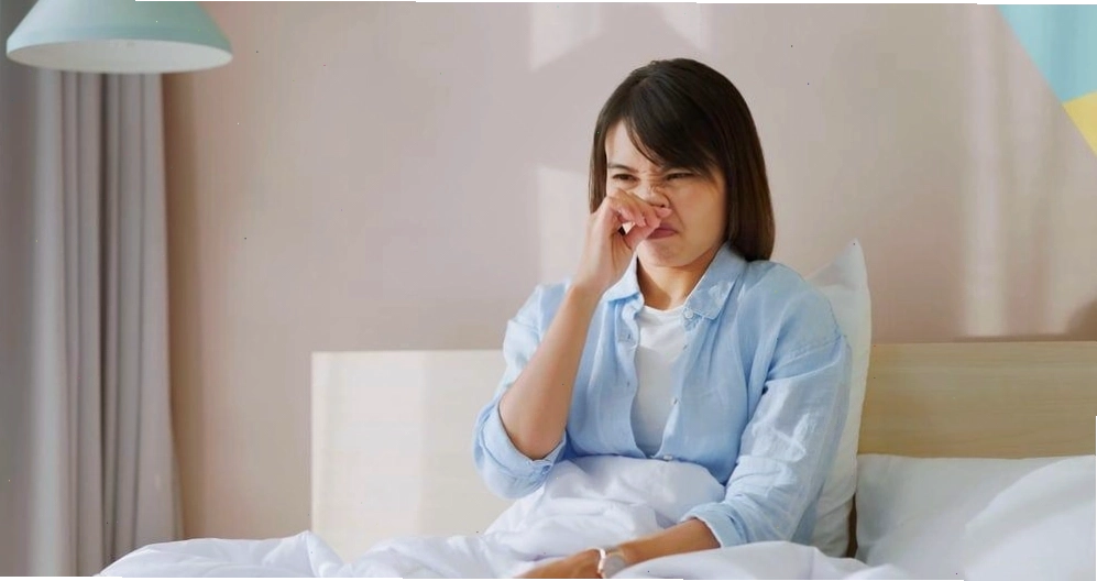 Hình ảnh minh họa tình trạng mũi bị khô gây khó chịu