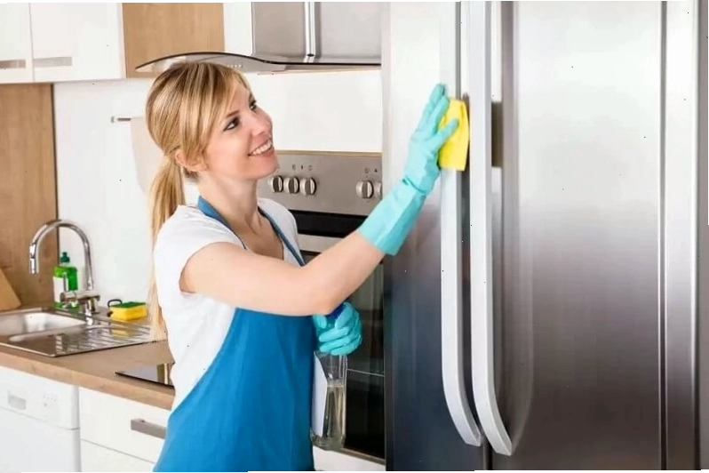 Hướng dẫn vệ sinh bên ngoài tủ lạnh bằng dung dịch giấm pha loãng