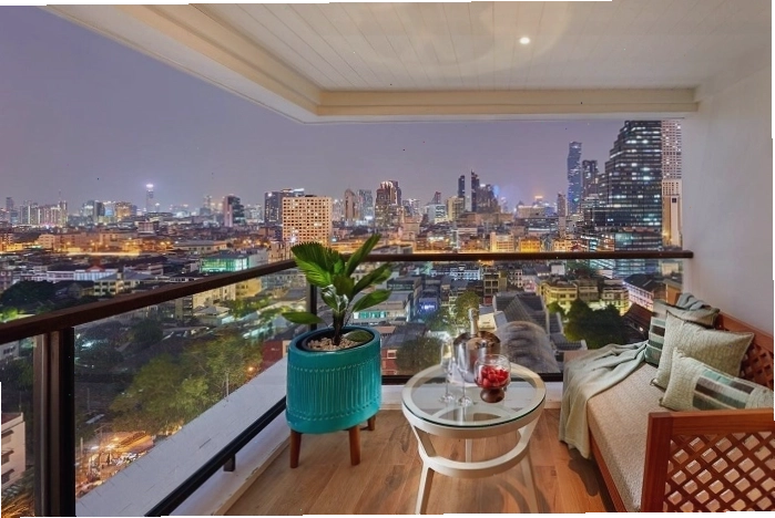 Junior Suite với khu vực phòng ngủ và phòng khách liền kề