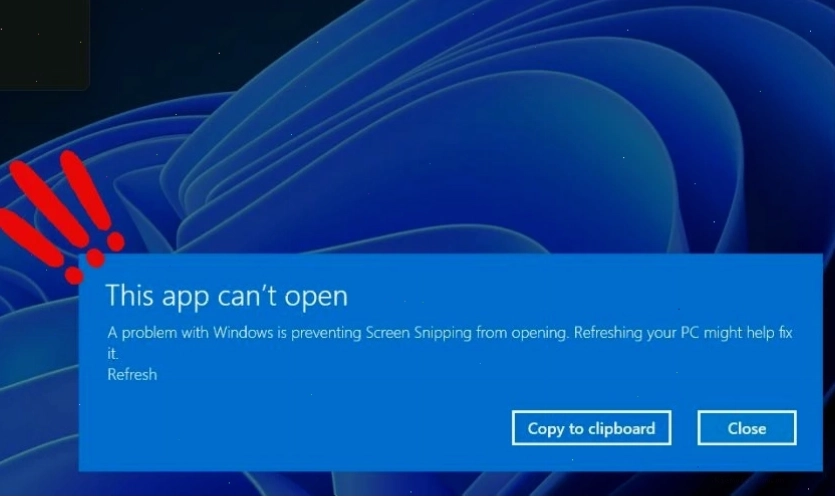 Khắc phục lỗi Snipping Tool hoặc Snip&Sketch không hoạt động