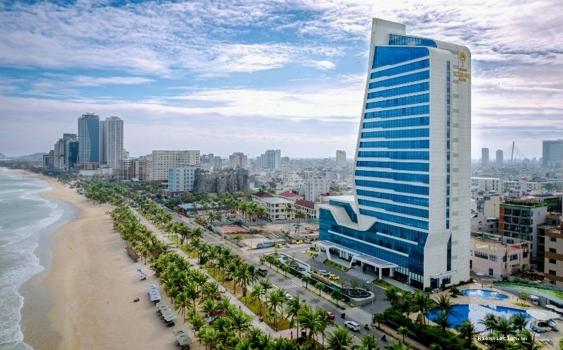 Khung cảnh phòng ngủ nhìn ra biển xanh bao la