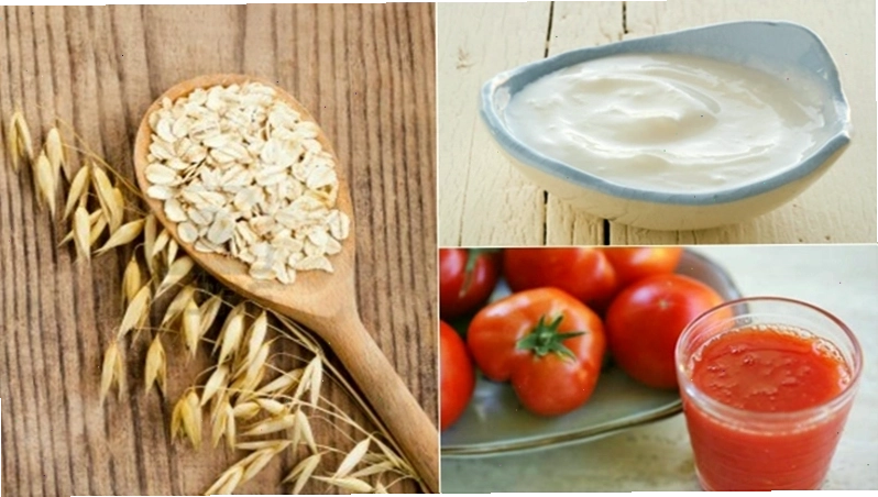 Làm hồng nhũ hoa bằng cà chua và bột yến mạch