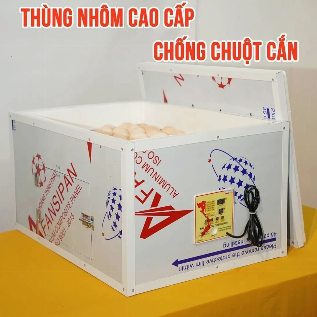 Máy ấp trứng tự động vỏ nhôm