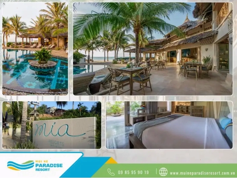 Mia Resort Mui Ne với các căn villa hướng biển