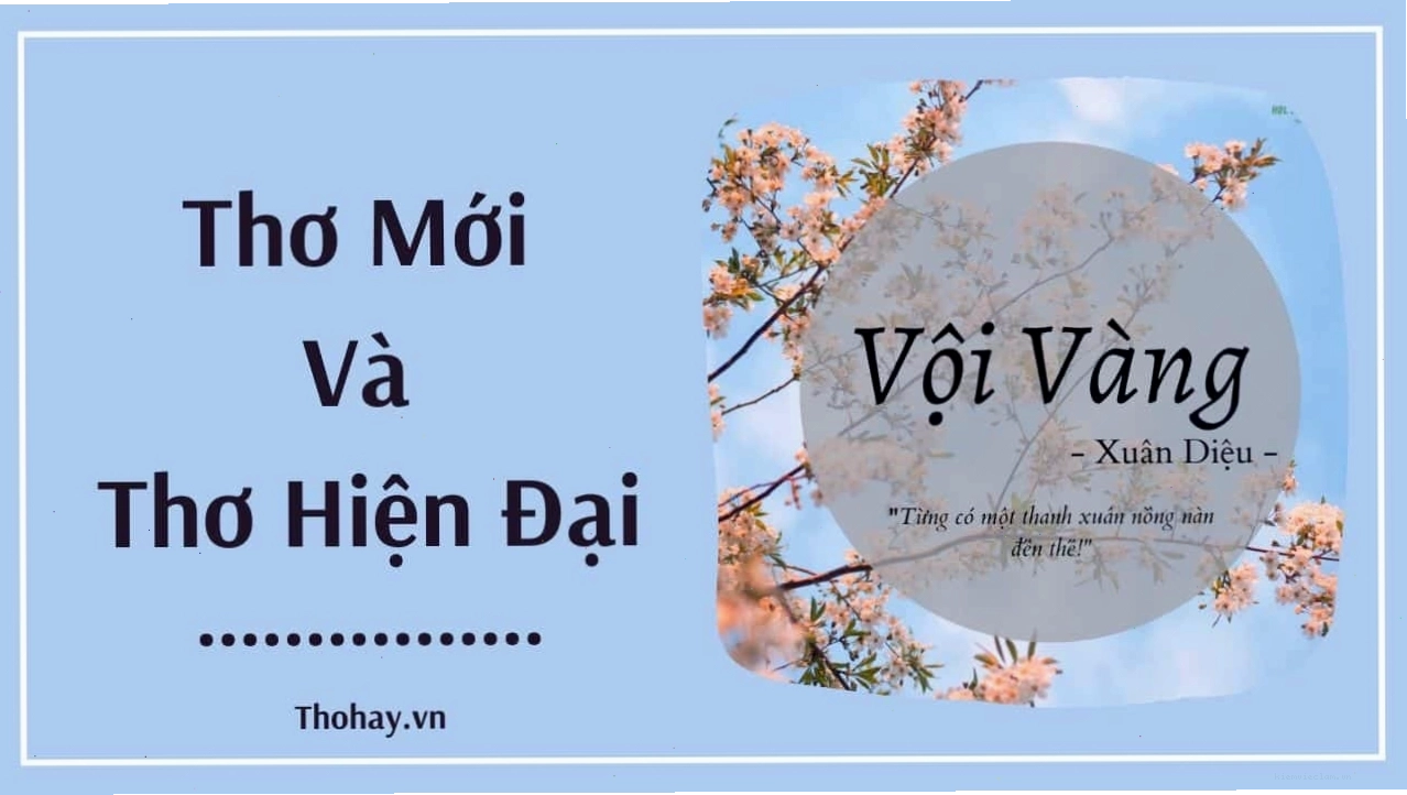 Minh họa so sánh thơ mới và thơ hiện đại