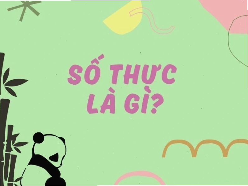 Minh họa trục số thực với các khoảng giá trị