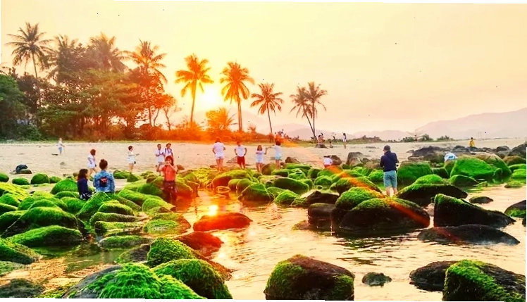Ngắm bình minh tuyệt đẹp trên biển Nguyễn Tất Thành