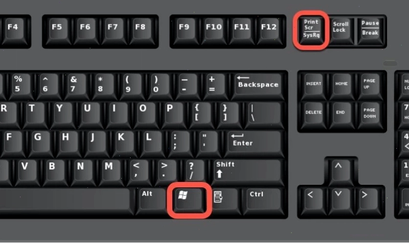 Nhấn phím Print Screen để chụp toàn bộ màn hình laptop