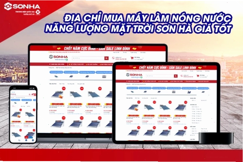 Sonha.net.vn - Địa chỉ mua máy nước nóng năng lượng mặt trời chính hãng