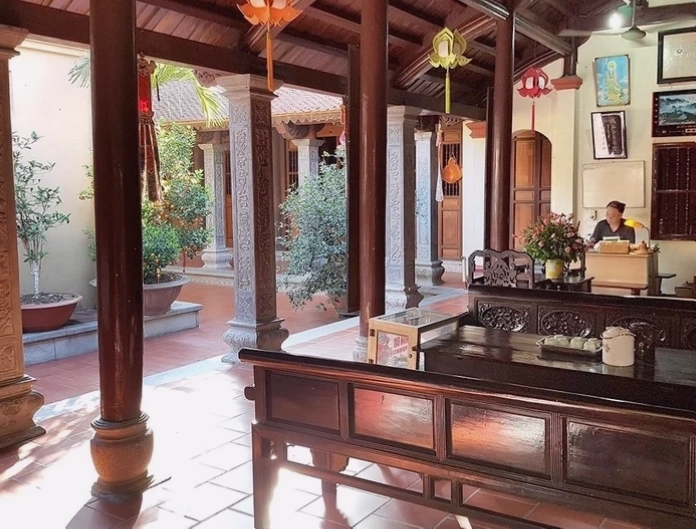 Toàn cảnh chùa Bộc với kiến trúc cổ kính