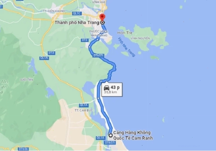 Tổng quan Sân bay Quốc tế Cam Ranh nhìn từ trên cao