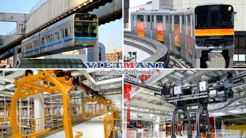 Ứng dụng của monorail trong vận chuyển vật liệu công nghiệp