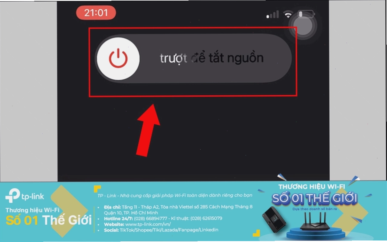 Tắt nguồn điện thoại cũng là một cách sửa lỗi kết nối mạng