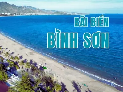 Tận hưởng kỳ nghỉ an lành tại bãi biển Bình Sơn hoang sơ