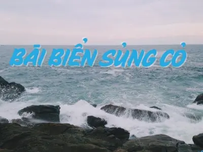 Bãi biển Sủng Cỏ - Nơi lý tưởng để hòa mình vào thiên nhiên