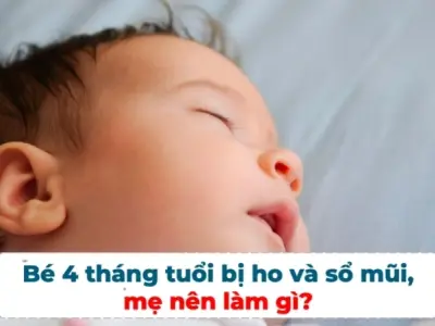 Bé 4 tháng bị ho có sao không và cách xử lý tại nhà